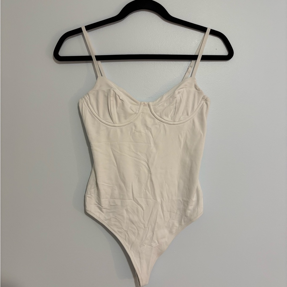 Babaton Cream Bodysuit